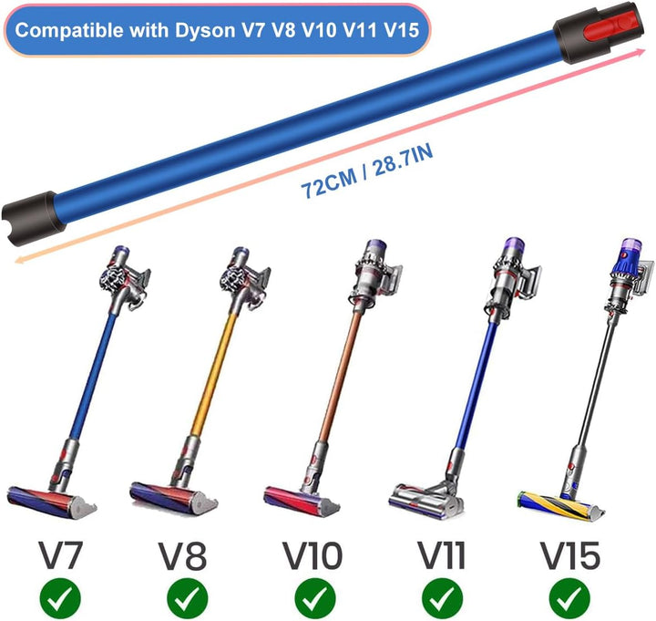 Verlängerungsrohr für Dyson V15 V11 V10 V8 V7 Staubsauger, Rohr für Dyson Ersatz Teleskoprohr Schnel