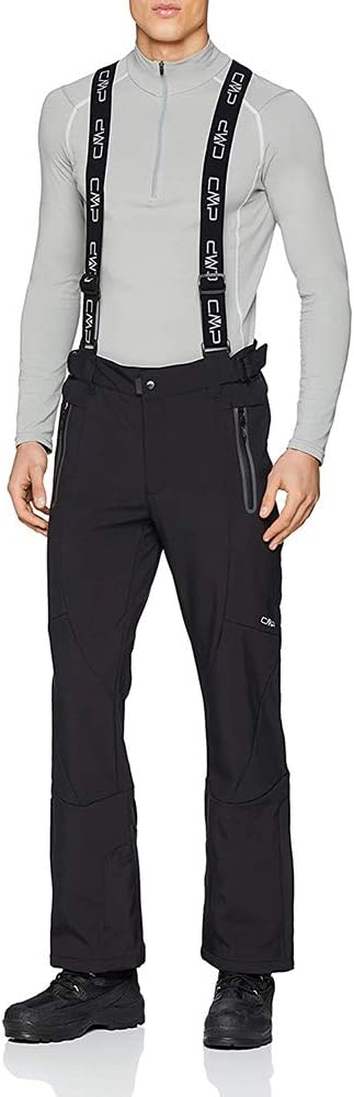 CMP Herren Skihose Softshell-skioverall für Herren 60 Schwarz, 60 Schwarz