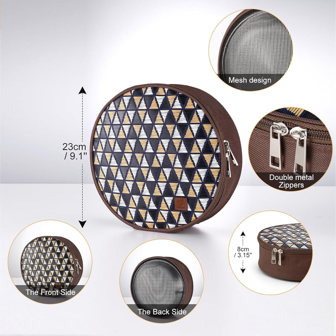 Odoland Campingbesteck Set Geschirrset 13 PCS aus Edelstahl Tafelservice mit Etui Messer Gabel Löffe