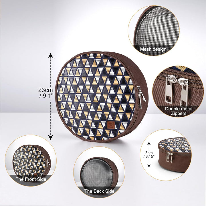 Odoland Campingbesteck Set Geschirrset 13 PCS aus Edelstahl Tafelservice mit Etui Messer Gabel Löffe