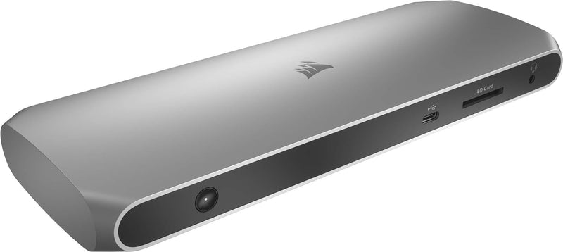 Corsair TBT100 Thunderbolt™ 3 Dock (Zwei USB-C 3.1, Zwei USB-A 3.1-Anschlüsse, Zwei HDMI-Ports, 3,5-