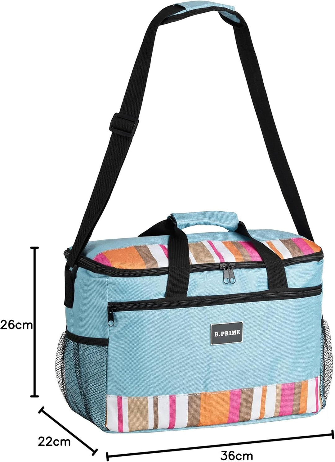 B.PRIME 20L Kühltasche Classic I 36x26x22cm I Isoliertasche I Lunch-Tasche I Kühlbox I Picknick-Tasc