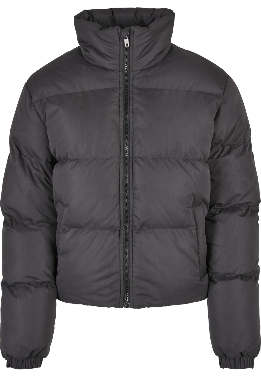 Urban Classics Damen Ladies Short Peached Puffer Jacket Jacke S Schwarz, S Schwarz