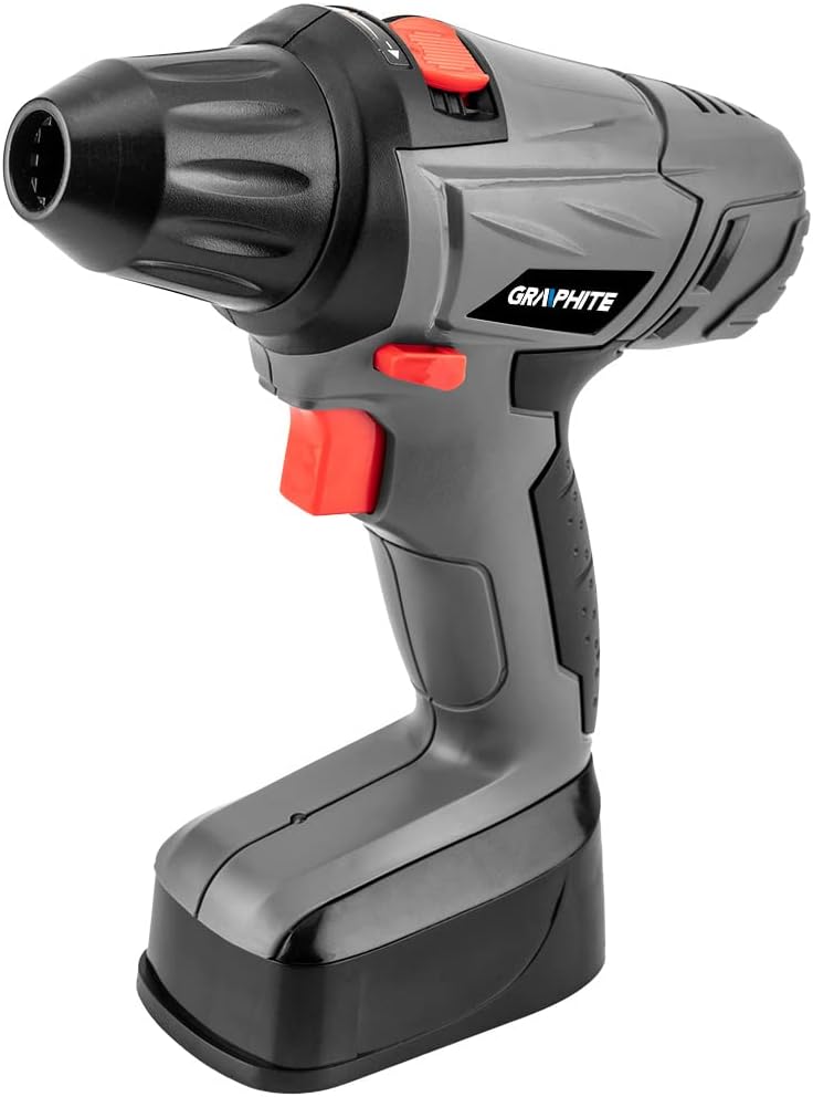GRAPHITE Kinder-Werkzeugkoffer 25 Teile ab 3 Jahren, DIY-Spielzeug | Batteriebetriebener Schraubendr