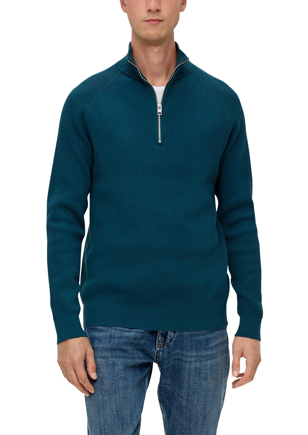 s.Oliver Damen 10.3.11.17.170.2133820 Pullover S 6904 Petrol, S 6904 Petrol