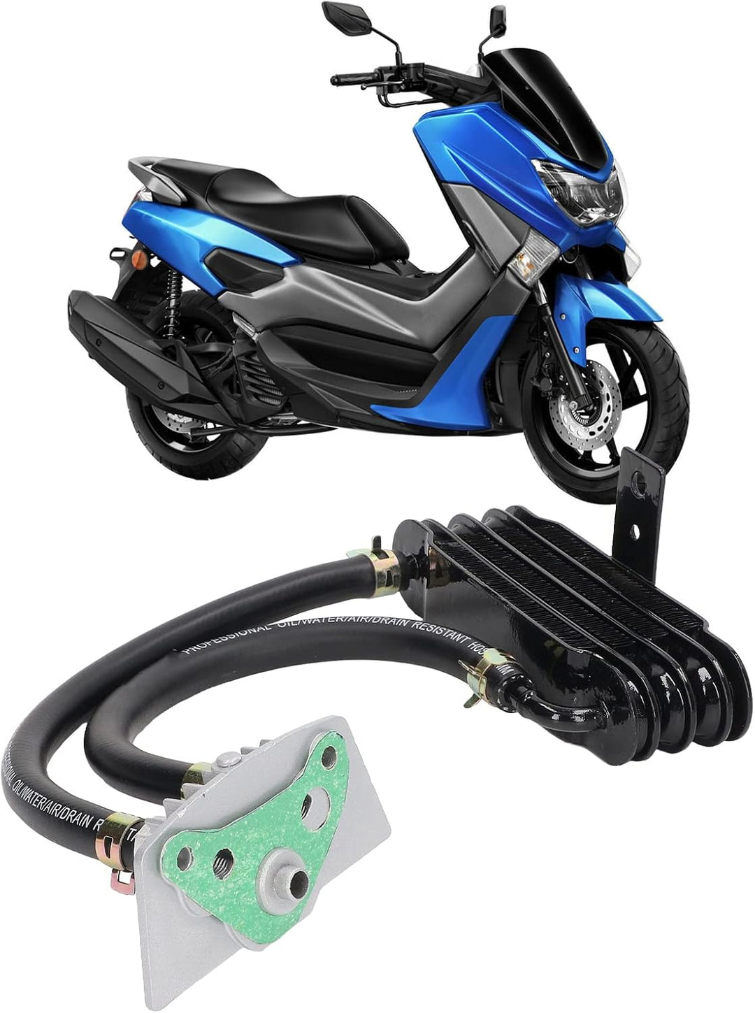 Getriebeölkühler, Motorrad Ölkühler Metall-Motorgetriebekühler, der Schnell Abkühlt Für 50‑150 Cc Cu