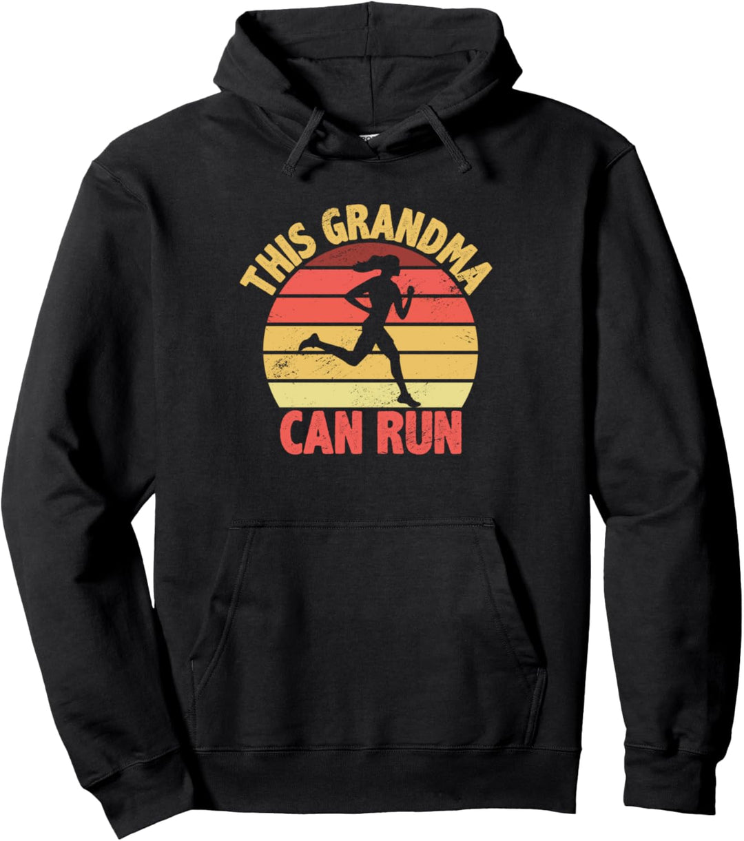 Diese Oma kann Runner Marathonläufer Granny Grossmutter laufen Pullover Hoodie