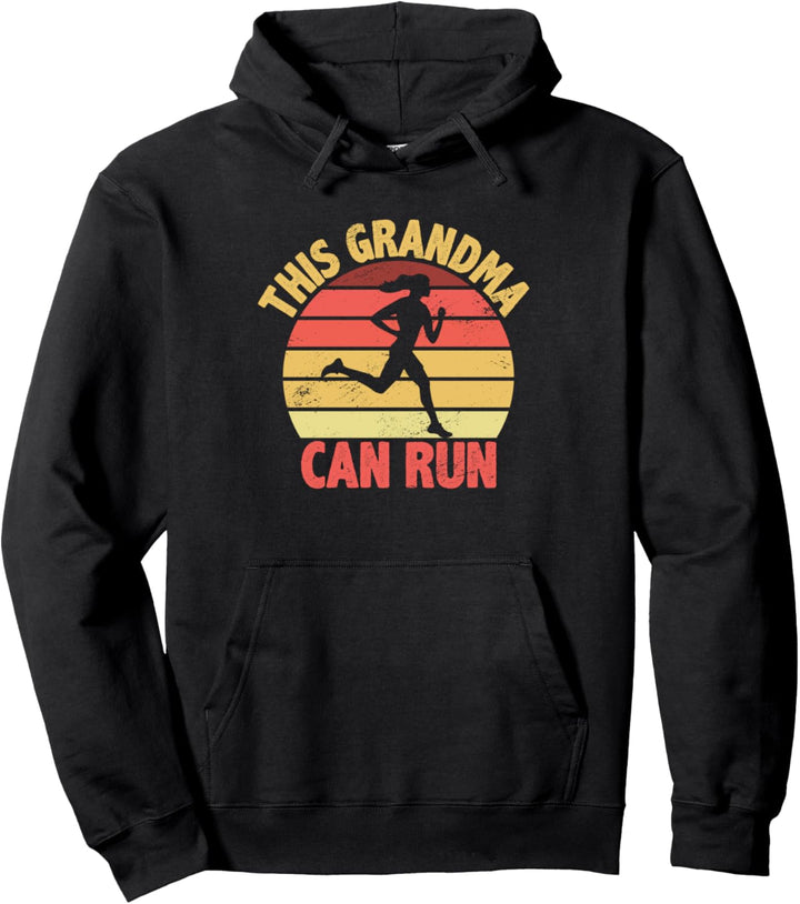Diese Oma kann Runner Marathonläufer Granny Grossmutter laufen Pullover Hoodie