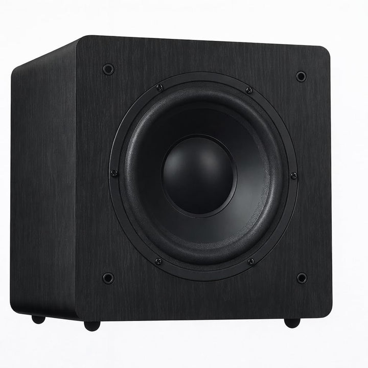 Dynavoice Aktiver Subwoofer 90W RMS Geschlossenes Gehäuse 8 Zoll Tieftöner Schnellansprechender Bass