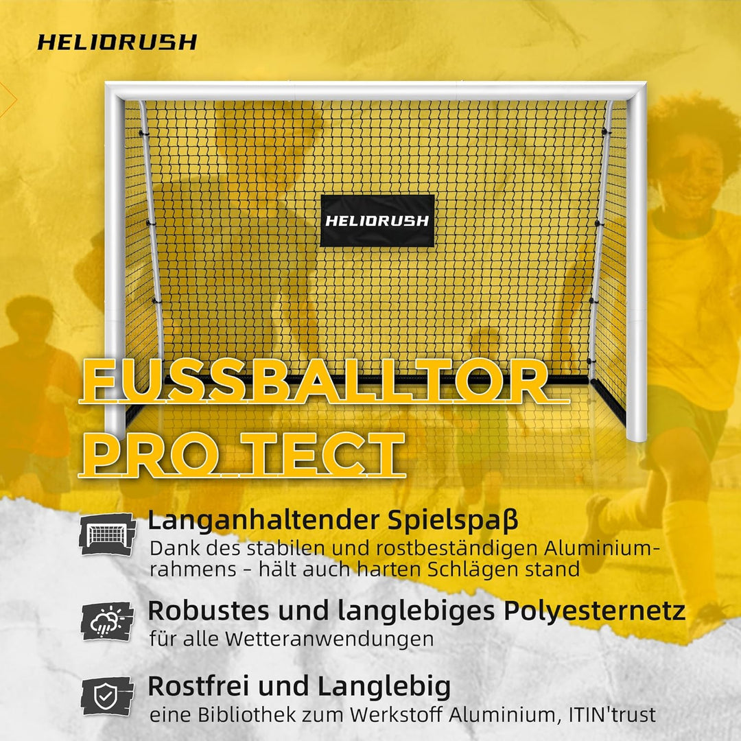 Fussballtore für Garten Kinder-180/240/300cm aus Rostfreies Aluminium Fussballtor Kinder Outdoor mit