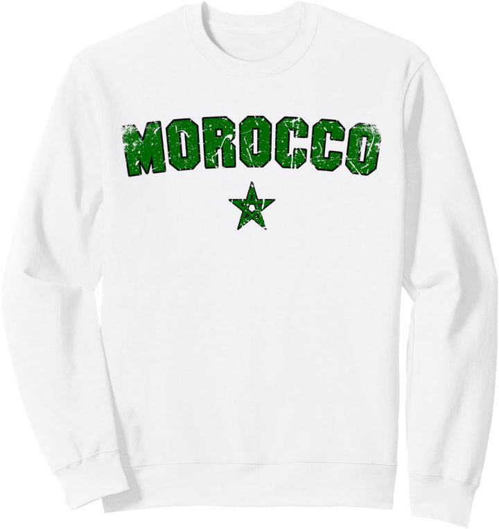 MAROKKO Flagge | Damen Herren Kinder MAROKKO Sweatshirt
