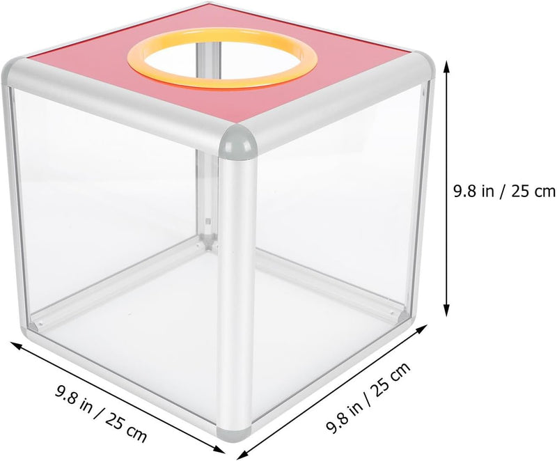 Yardwe 1 Stück Einfache Papier Lotterie Box Streich Ziehen Box Lotterie Box Quadrat Raffle Ball Spie