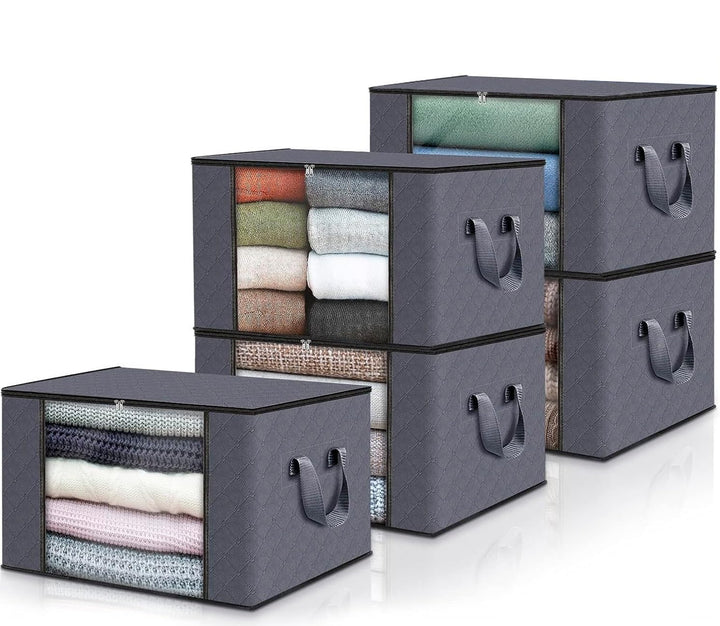 edihome, Aufbewahrungstasche, (5 Stück), Kleideraufbewahrung, Kleiderschrank organizar, Unterbett Au