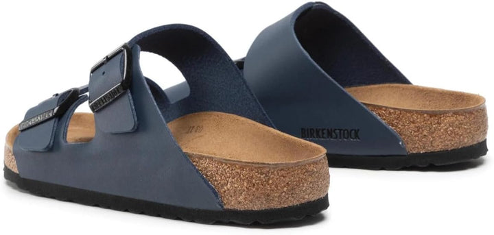 Birkenstock Classic Arizona Vegan Unisex-Erwachsene Pantoletten 42 EU Blau, 42 EU Blau