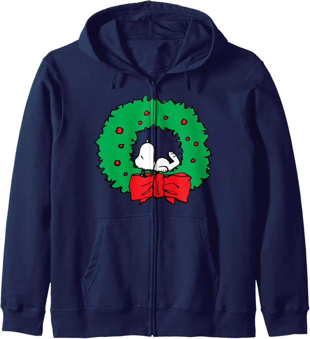 Peanuts Weihnachten Snoopy Kranz Kapuzenjacke