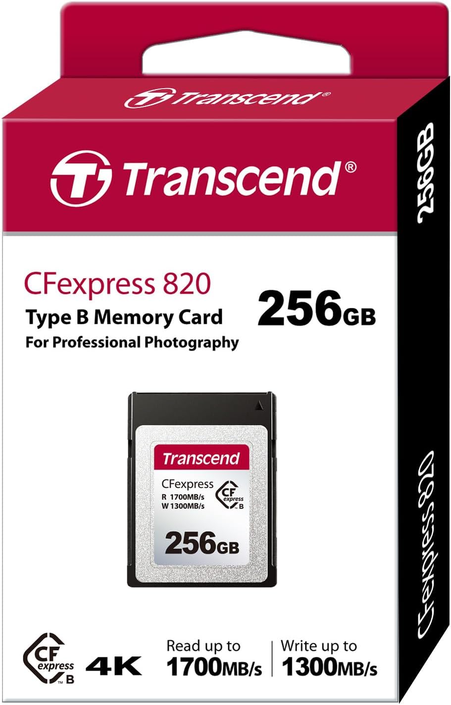 Transcend CFexpress 820 Type B-Speicherkarte TS256GCFE820, Lese-/Schreibgeschwindigkeiten von bis zu