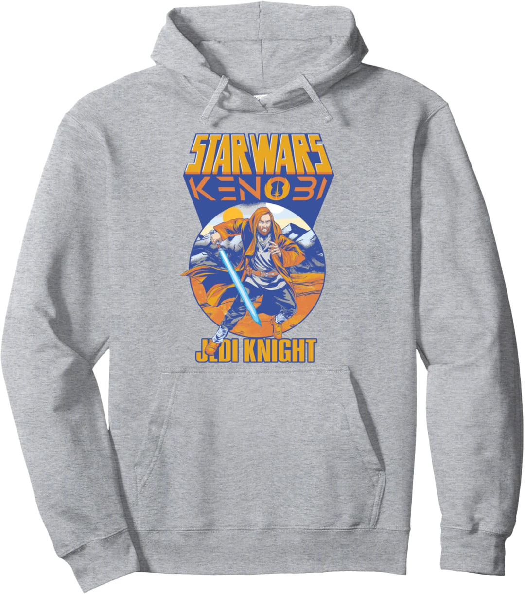 Star Wars: Obi-Wan Kenobi Jedi Knight Action Poster Pullover Hoodie