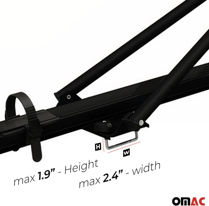 Fahrradträger Dachfahrradträger bis 17kg Aluminium Schwarz Fahrradhalter 17 kg / 1tlg Schwarz, 17 kg