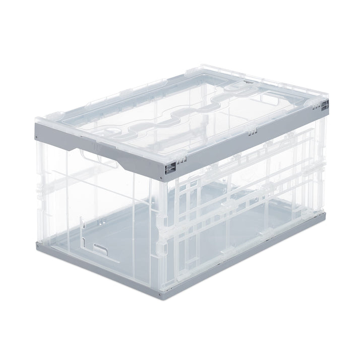 Relaxdays Profi Transportbox, stabil, Gewerbe, hochwertiger Kunststoff, Qualität, 60L, HBT 31,5 x 59