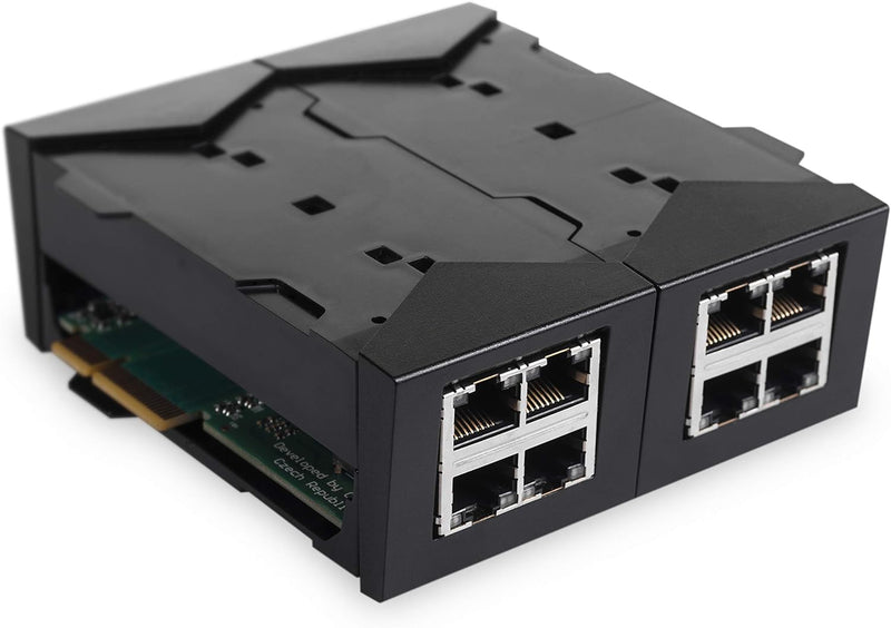 Turris MOX E (Super Ethernet) Module | 8X LAN Port 10/100/1000 Mbps (RJ-45), Pass-Through SGMII Bus