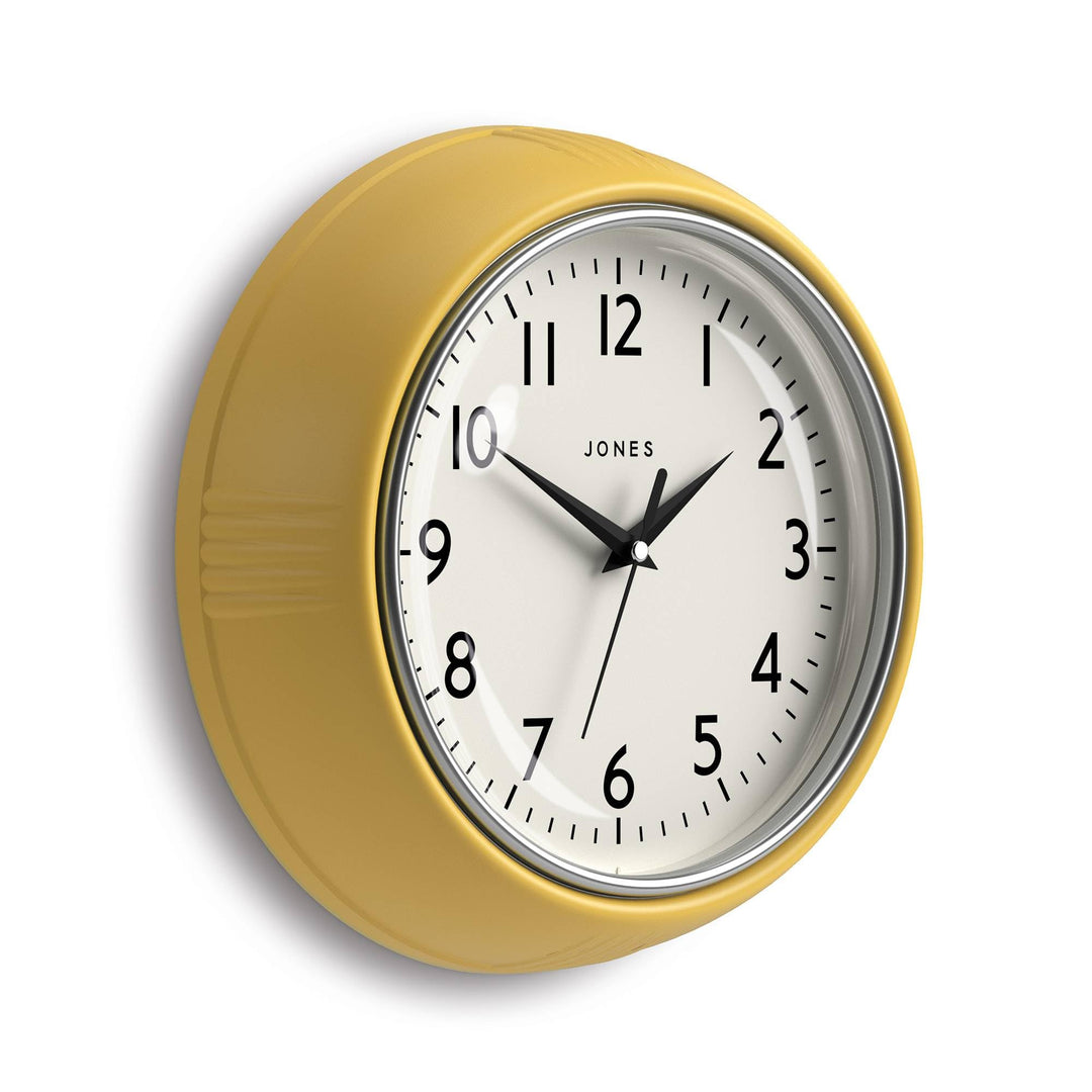 JONES CLOCKS® Ketchup-Wanduhr, Retro-Design, perfekt für die Küche, Heimbüro, Schlafzimmer 25cm Frec