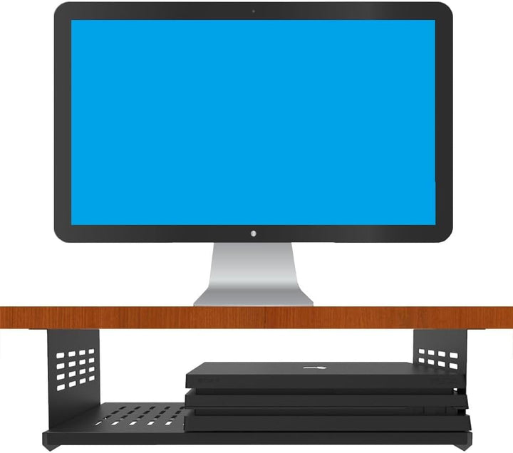 JINGCHENGMEI Untertisch-Computer-Halterung für SFF-Computer und PCs mit kleinem Formfaktor, platzspa