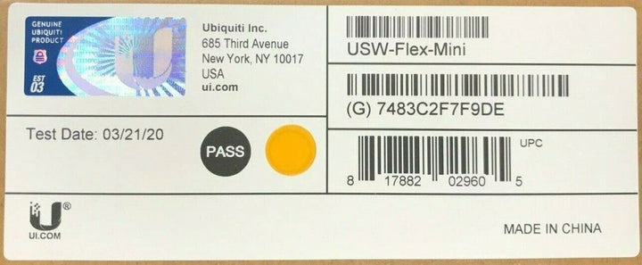 Ubiquiti UniFi Flex Mini-PoE-Schalter mit 5 Anschlüssen