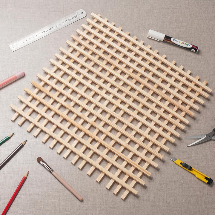 Quadratische Holzdübel, 5/16 Zoll x 38 cm, 30 Stück, unlackierte Hartholzstäbe zum Basteln 5/16"×15"