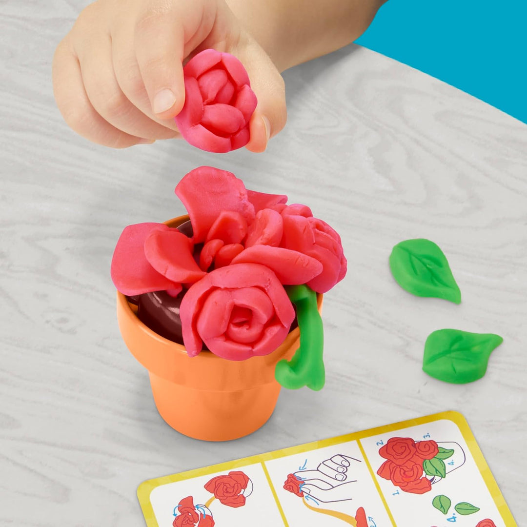 Play-Doh Bunter Blumenspass Spielset – kreatives Bastelset für Mädchen und Jungen ab 3 Jahren für fa