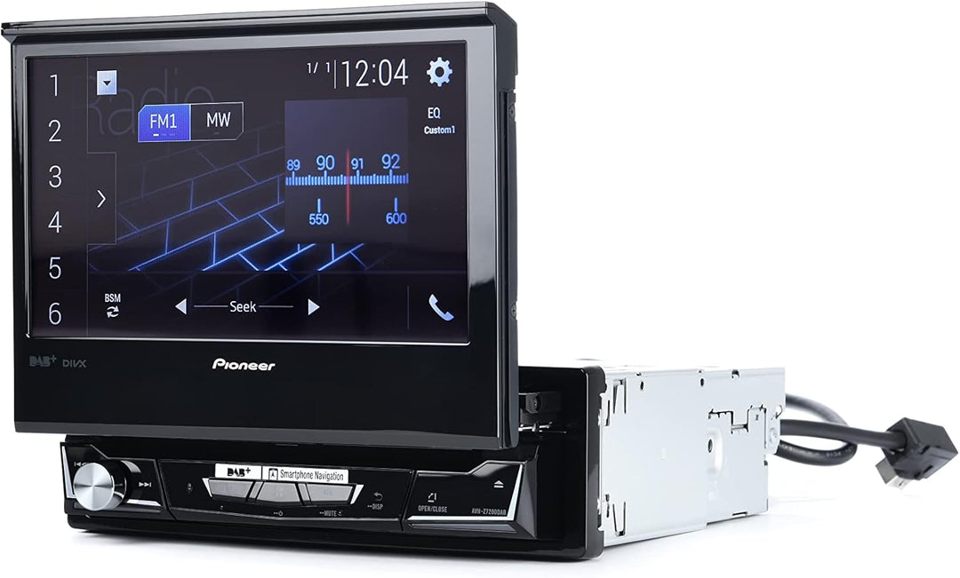 Pioneer AVH-Z7200DAB 1-DIN-Multimedia Player, ausklappbarer 7-Zoll ClearType-Touchscreen, Smartphone