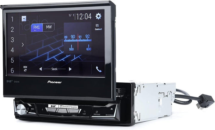 Pioneer AVH-Z7200DAB 1-DIN-Multimedia Player, ausklappbarer 7-Zoll ClearType-Touchscreen, Smartphone