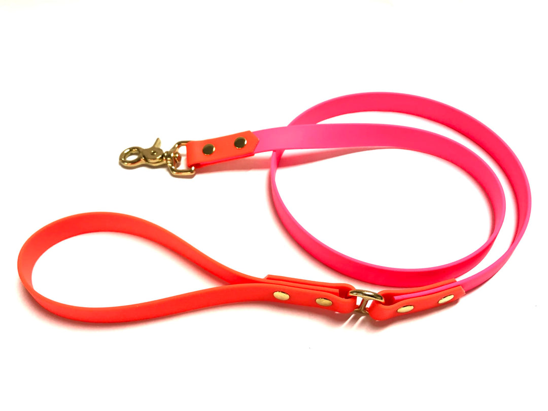 Leine aus Biothane, 2cm breite Biothane Leine, Hundeleine in verschiedenen längen (1,5 Meter, Neon-P