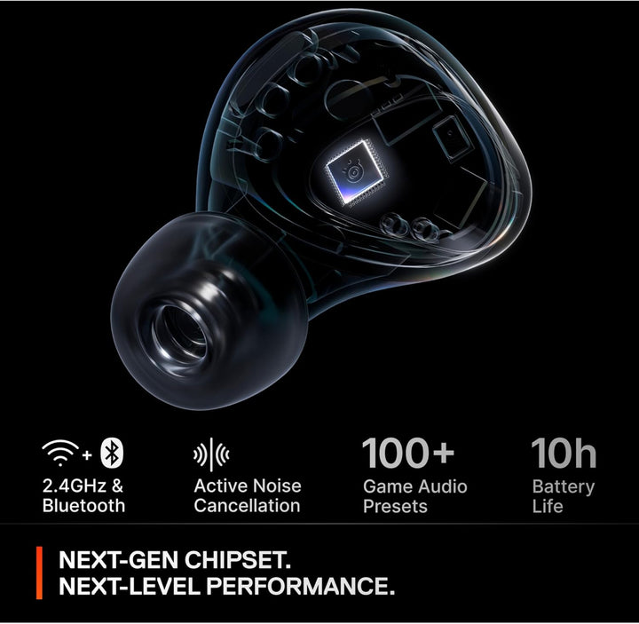 SteelSeries Arctis GameBuds Gaming-Headset für PlayStation, kabellos, 2,4 GHz + BT5.3, aktive Geräus