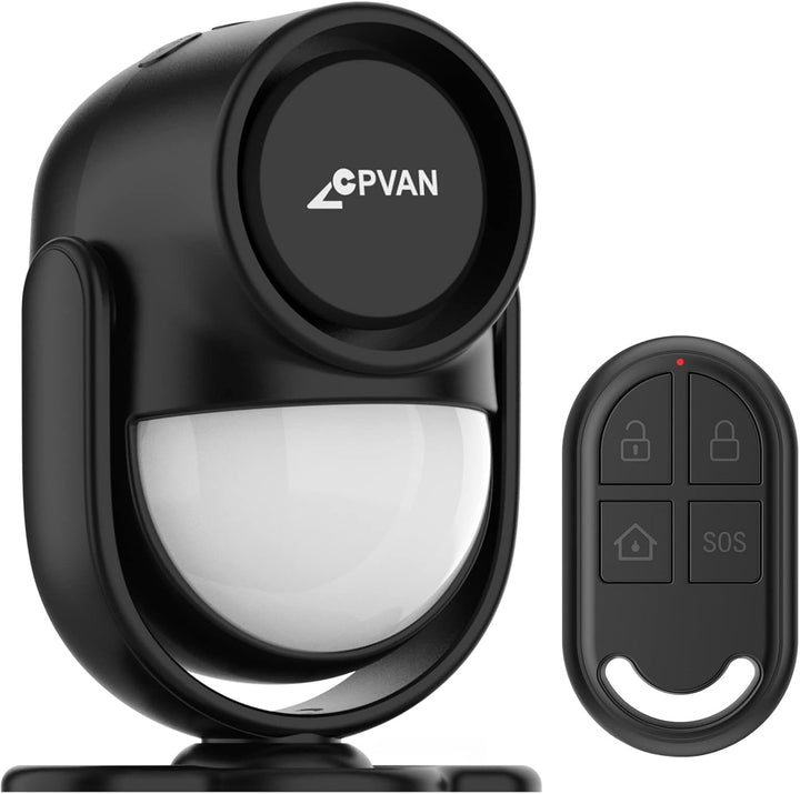 CPVAN PIR Bewegungsmelder Alarm, Bewegungssensor mit Fernbedienung, 125 dB, Anti-Diebstahl Alarmanla