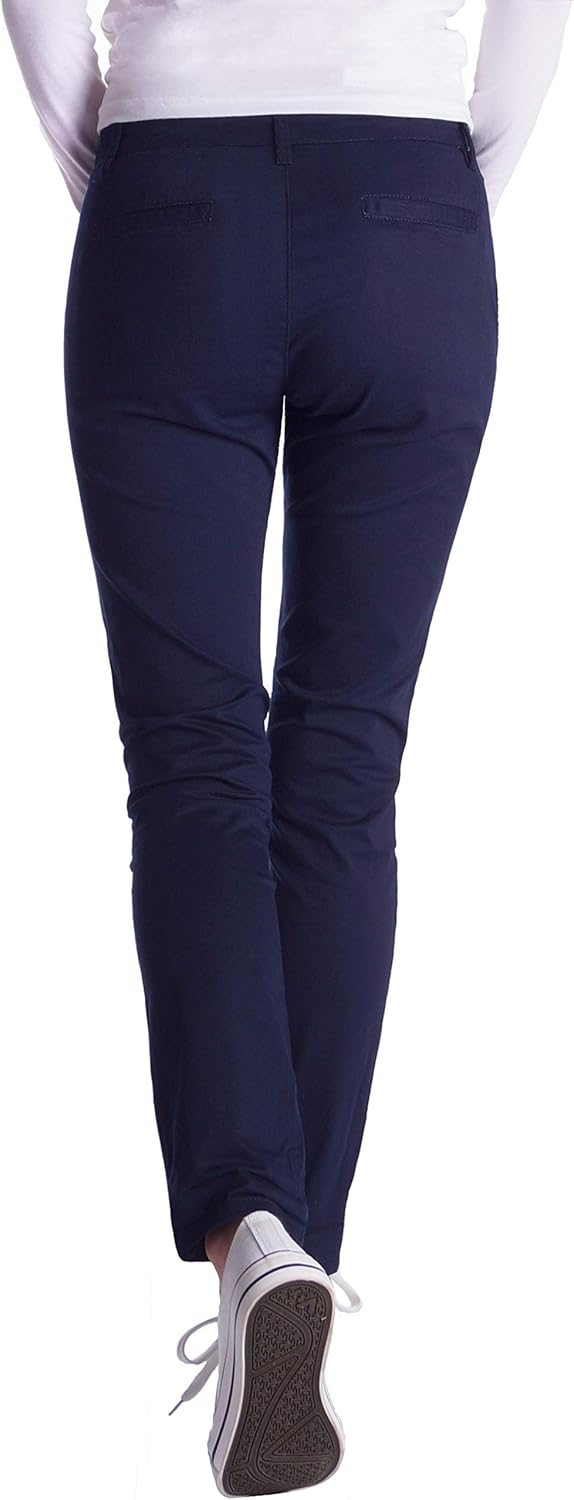 Fraternel Chino Damenhose Stoffhose normal Waist L Dunkelblau, L Dunkelblau