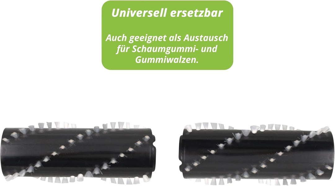 1 Paar Hochwertige Ersatzbürsten Bürsten Rundbürsten Bürstenrollen Walzen passend für Vorwerk Teppic