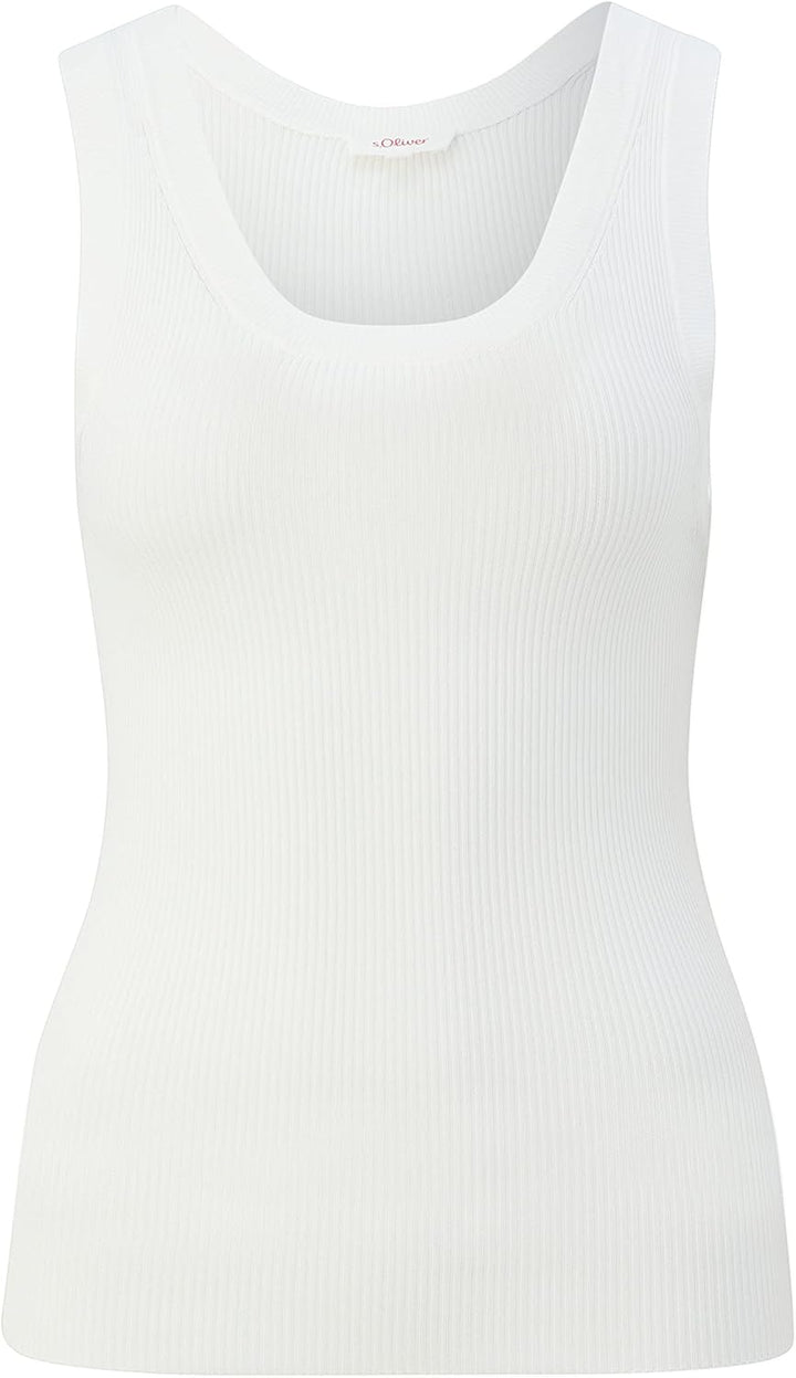 s.Oliver Damen Strick Top 36 Creme 0210, 36 Creme 0210