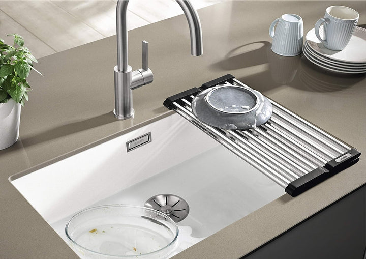 BLANCO 238482 Klappmatte als Abtropf für die Küchenspüle, faltbare Matte für das Waschbecken in der
