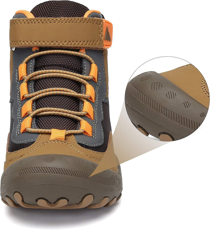 Mishansha Kinder Wanderschuhe rutschfest Leicht Trekking Wanderstiefel für Jungen Mädchen Gr.24-38 B