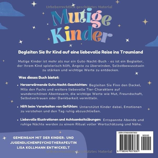 Mutige Kinder – Gute-Nacht-Geschichten für starke Kinder ab 3: Gefühle verstehen, Selbstbewusstsein
