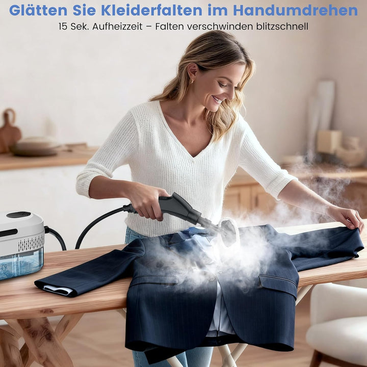 Granarbol Fettlösend Handgerät Dampfreiniger für Alles,1400ml/4Bar/105℃ | Steam Cleaner,15s Schnellh