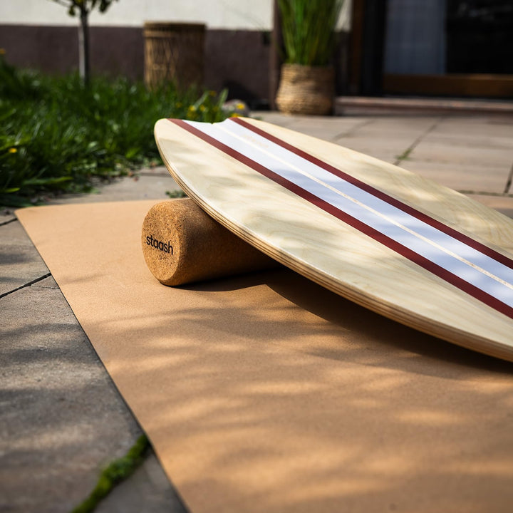 STAASH® PRO Balance Board aus Birkenholz – Premium 5-in-1-Set für Gleichgewichtstraining, Fitness &amp;
