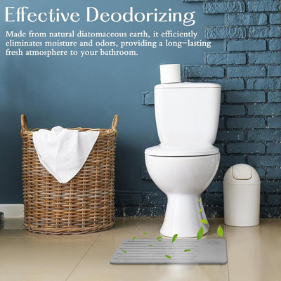 Amilutuo Badematte Stein, Diatomite Stone Bath Mat, rutschfeste Stein Badematte, Badematte Stein Sch
