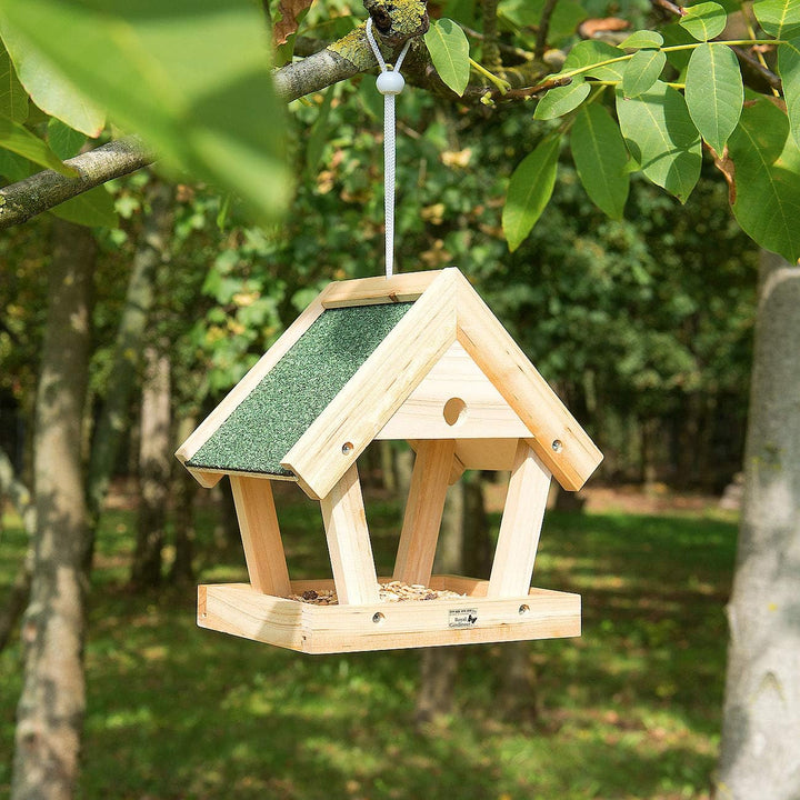 Royal Gardineer Vogelfutterhaus: Vogel-Futterhaus-Bausatz aus Echtholz, zum Aufhängen, 13-teilig (Vo