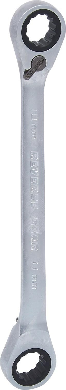 KS Tools 503.4573 GEARplus Doppel-Ratschenringschlüssel umschaltbar 10x11mm, 10x11mm
