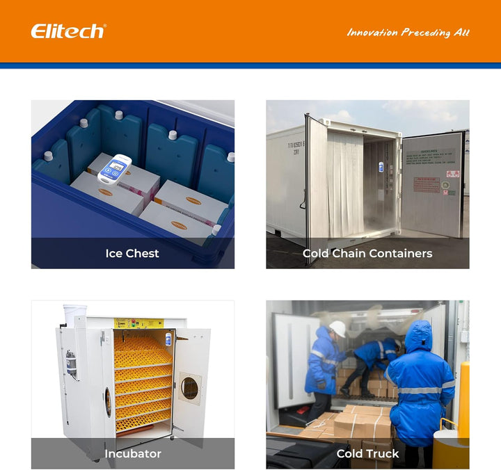 Elitech RC-5 Temperatur Datenlogger, IP65 Wasserdicht, 32000 Punkte Kapazität - Mini USB Temperaturr