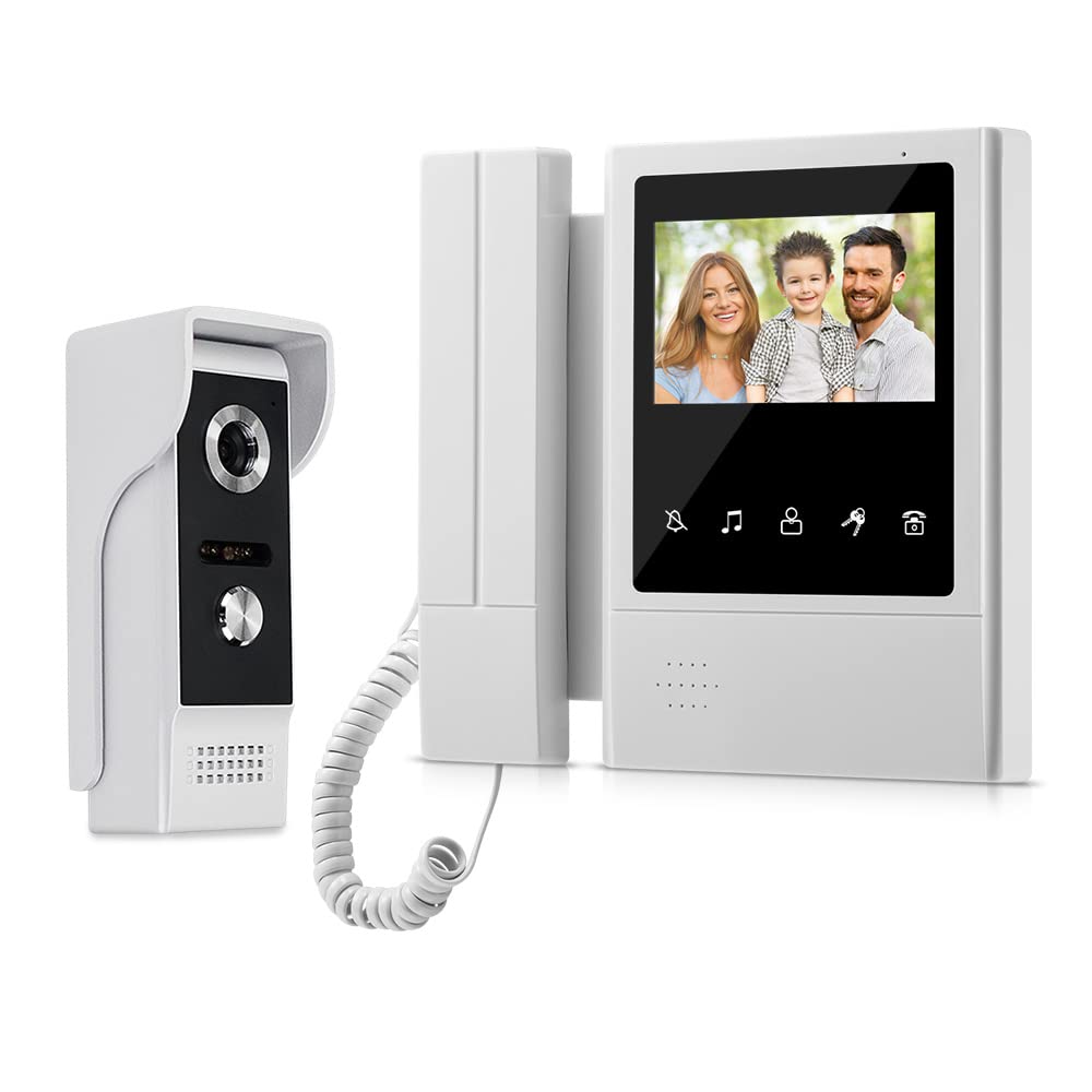 4,3'' TFT Farbe Wired Video Türsprechanlage Türklingel System für Home 700TVL IR Nachtsicht Türsprec