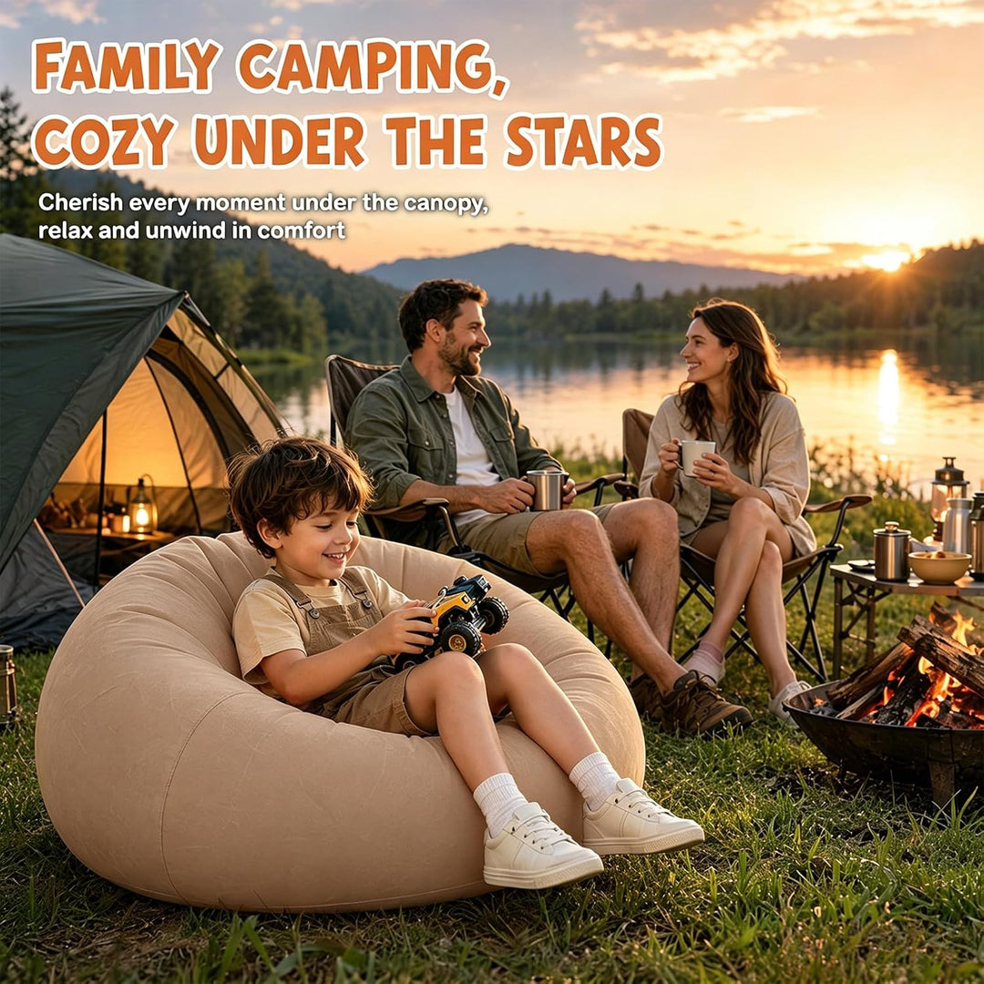 Luftsofa, Aufblasbare Couch, Aufblasbarer Sessel, 105x105x60cm Ultraweicher Inflatable Sessel, ohne