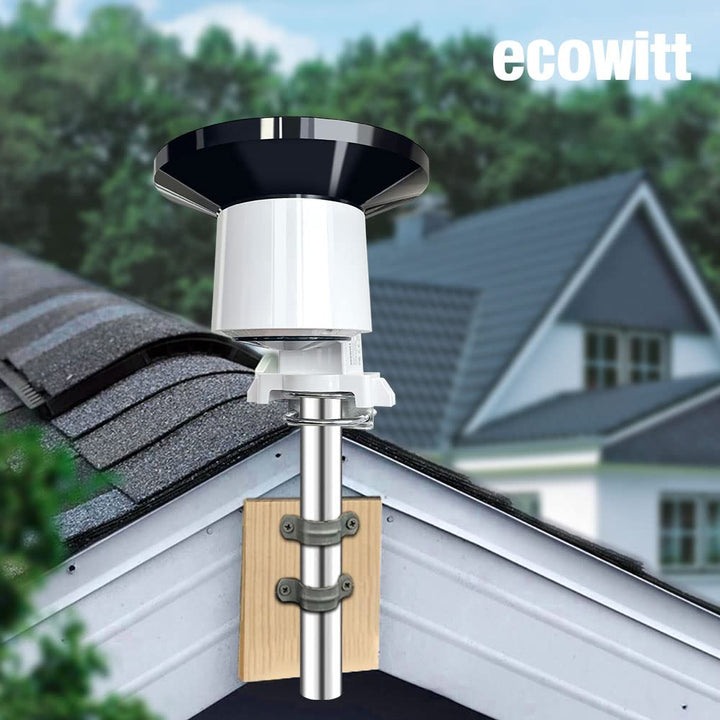 ECOWITT Regenmesser Sensor, kabelloser selbstentleerender Regensammler Ourdoor Regensensor für Hausg
