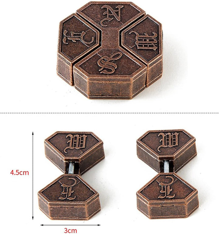 RoseFlower 3D Metall Knobelspiele, 4 Stück IQ Spiele Puzzle Set, Brainteaser Puzzle, Metall Draht Ge